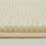 Chenille Bath Mat Cream