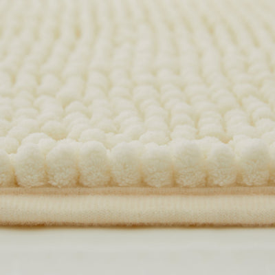 Chenille Bath Mat Cream