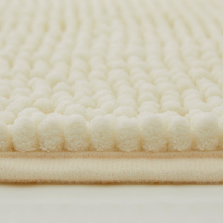 Chenille Bath Mat Cream