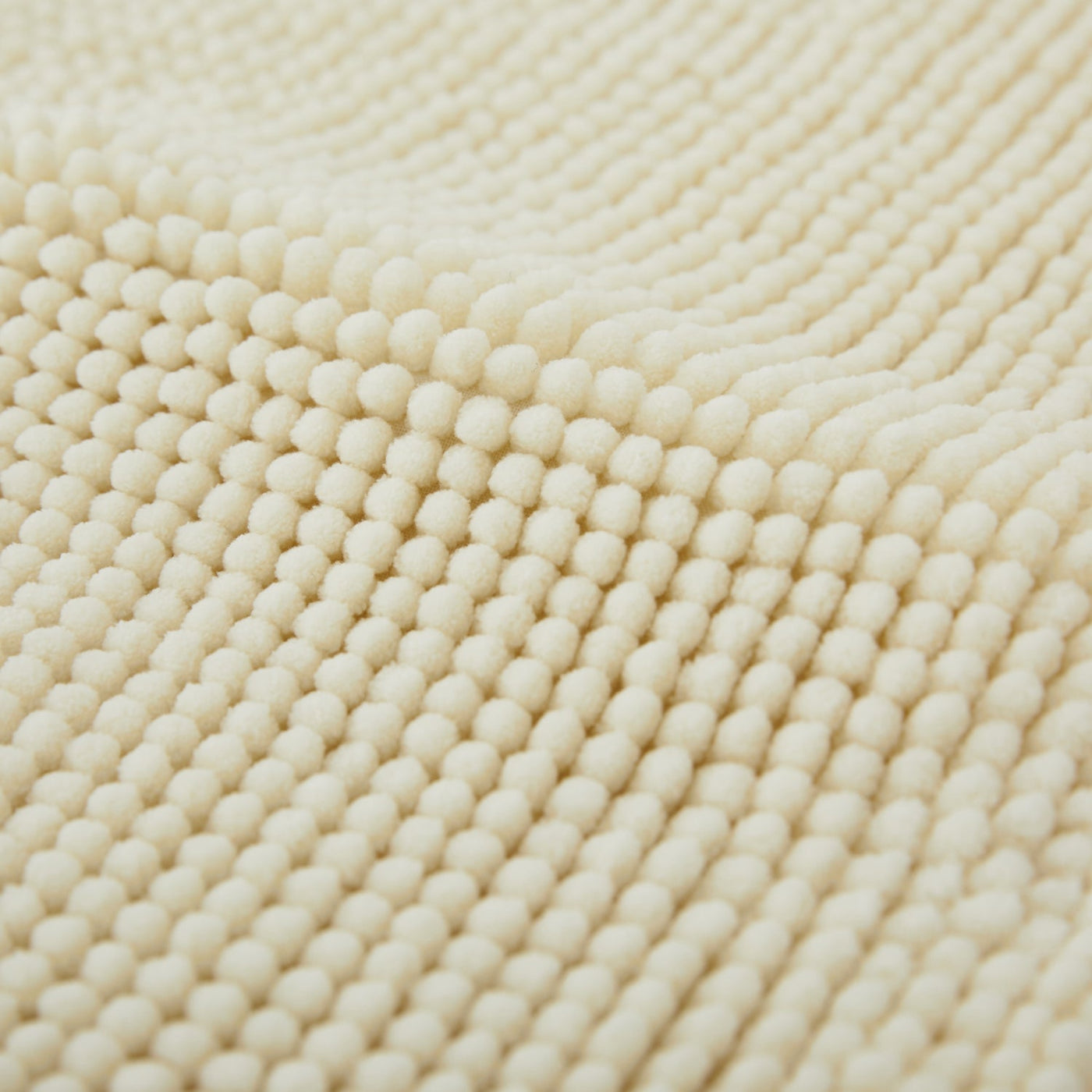 Chenille Bath Mat Cream