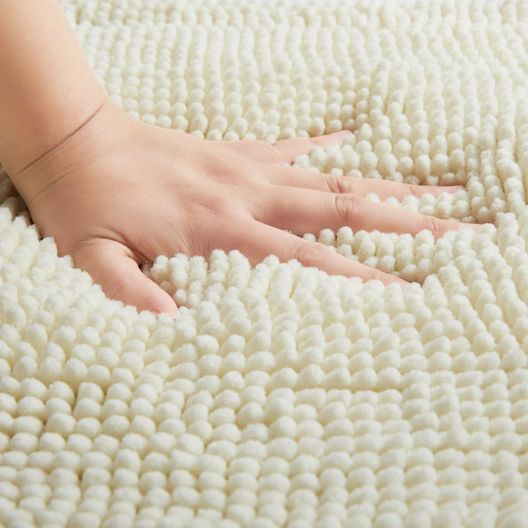 Plush Soft Non-Slip Chenille Bath Mats