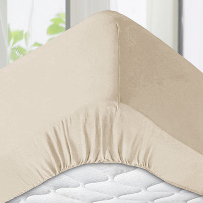 Cream Deep Fitted Sheets 25CM