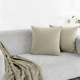 Velvet Embossed Pattern Cushion Covers Check