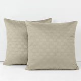 Velvet Embossed Pattern Cushion Covers Check