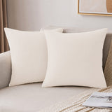 Microfibre Plain Cushion Covers for Sofa & Bed