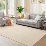 Beige Rabbit Fur Rug