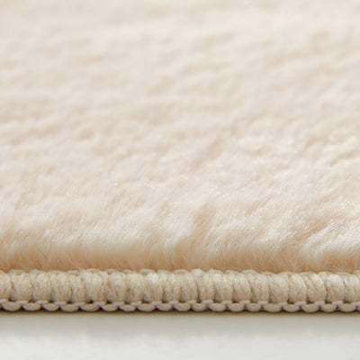 Beige Rabbit Fur Rug