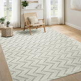 Modern Chevron Zig Zag Pattern Area Rug & Runner