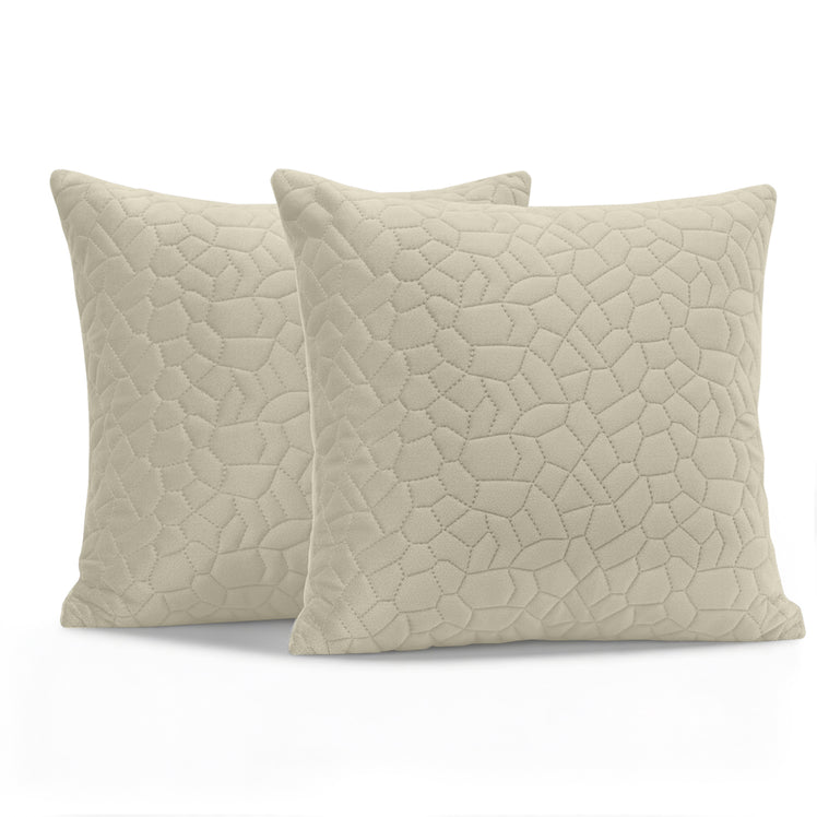 Velvet Embossed Pattern Cushion Covers Pebbles