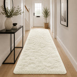 Cream Shaggy Rug Faux Fur Soft & Plush