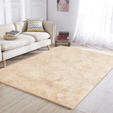 Beige Rabbit Fur Rug