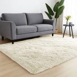 Cream Shaggy Rug Faux Fur Soft & Plush