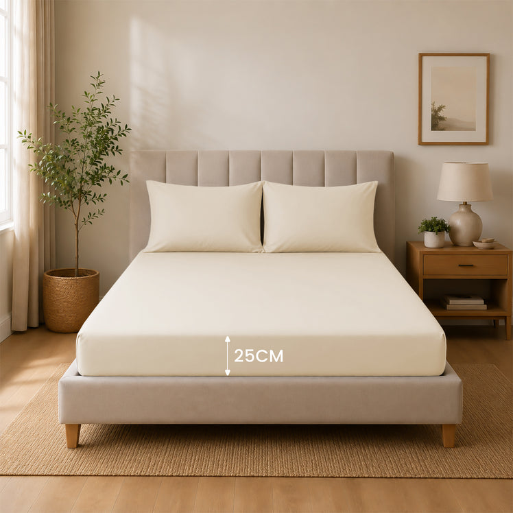 Extra Deep Fitted Sheets 25cm, 30cm & 40cm