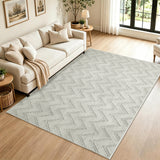 Modern Chevron Zig Zag Pattern Area Rug & Runner