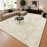 Cream Shaggy Rug Faux Fur Soft & Plush