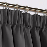 Blackout Thermal Pencil Pleat Curtains Grey