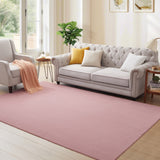 Dusty Rose Rabbit Fur Rug