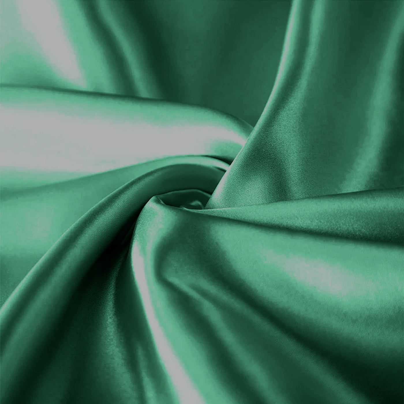 Satin Silk Pillowcases Pair Emerald