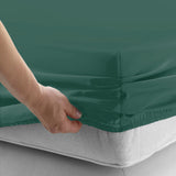 Emerald Green Deep Fitted Sheet 25CM