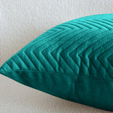 Quilted Embossed Wave Striped Cushion Covers