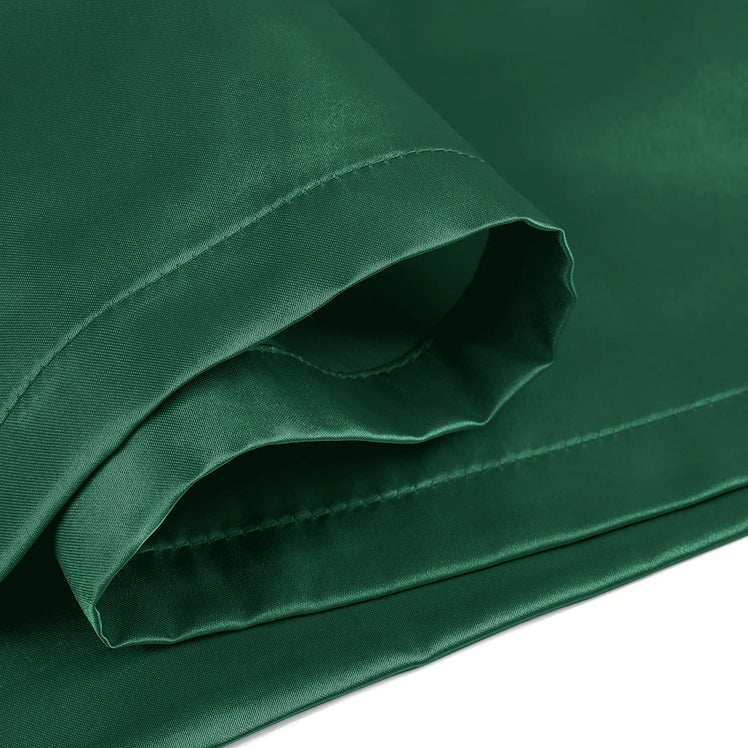 Satin Silk Pillowcases Pair Emerald