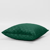 Velvet Embossed Pattern Cushion Covers Check