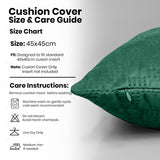 Velvet Embossed Pattern Cushion Covers Check