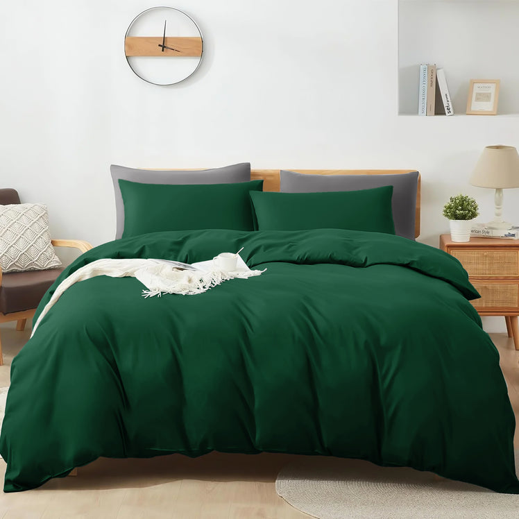 4 Piece Bedding Set Duvet Cover, Pillowcases & Fitted Sheet