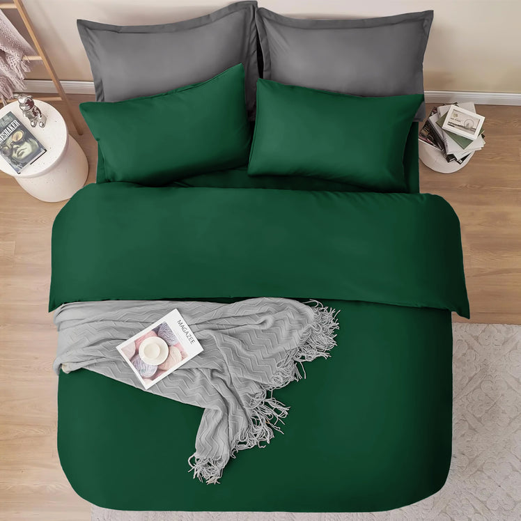 4 Piece Bedding Set Duvet Cover, Pillowcases & Fitted Sheet