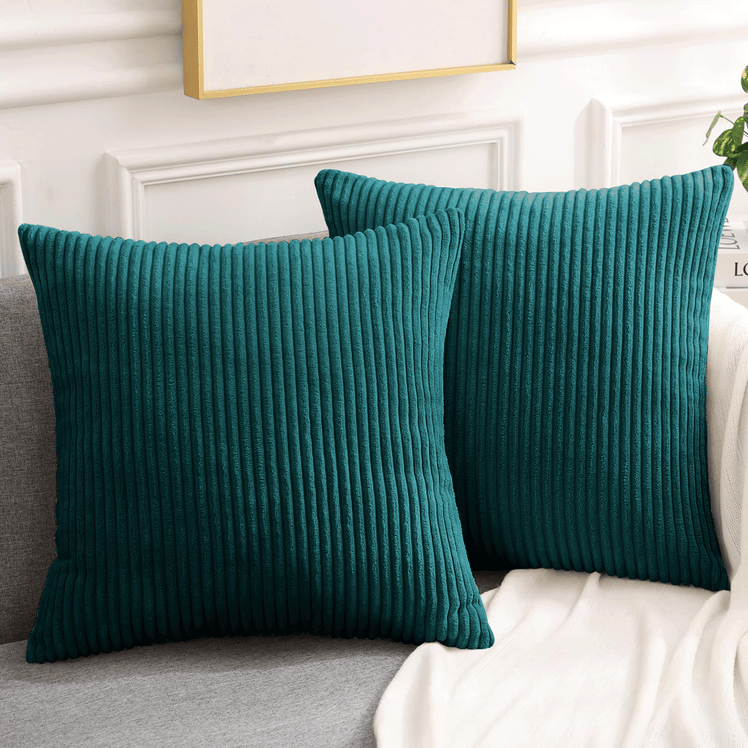 Velvet Striped Corduroy Cushion Covers