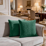 Velvet Embossed Pattern Cushion Covers Pebbles