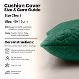 Velvet Embossed Pattern Cushion Covers Pebbles