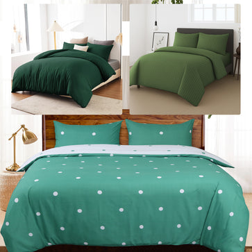 green duvet cover