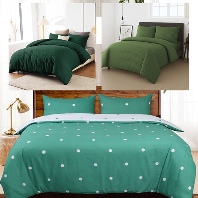 green duvet cover