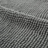 Chenille Bath Mat Grey