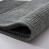 Chenille Bath Mat Grey