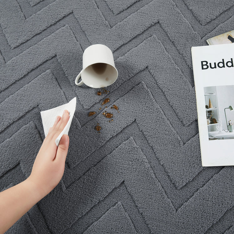 Modern Chevron Zig Zag Pattern Area Rug & Runner