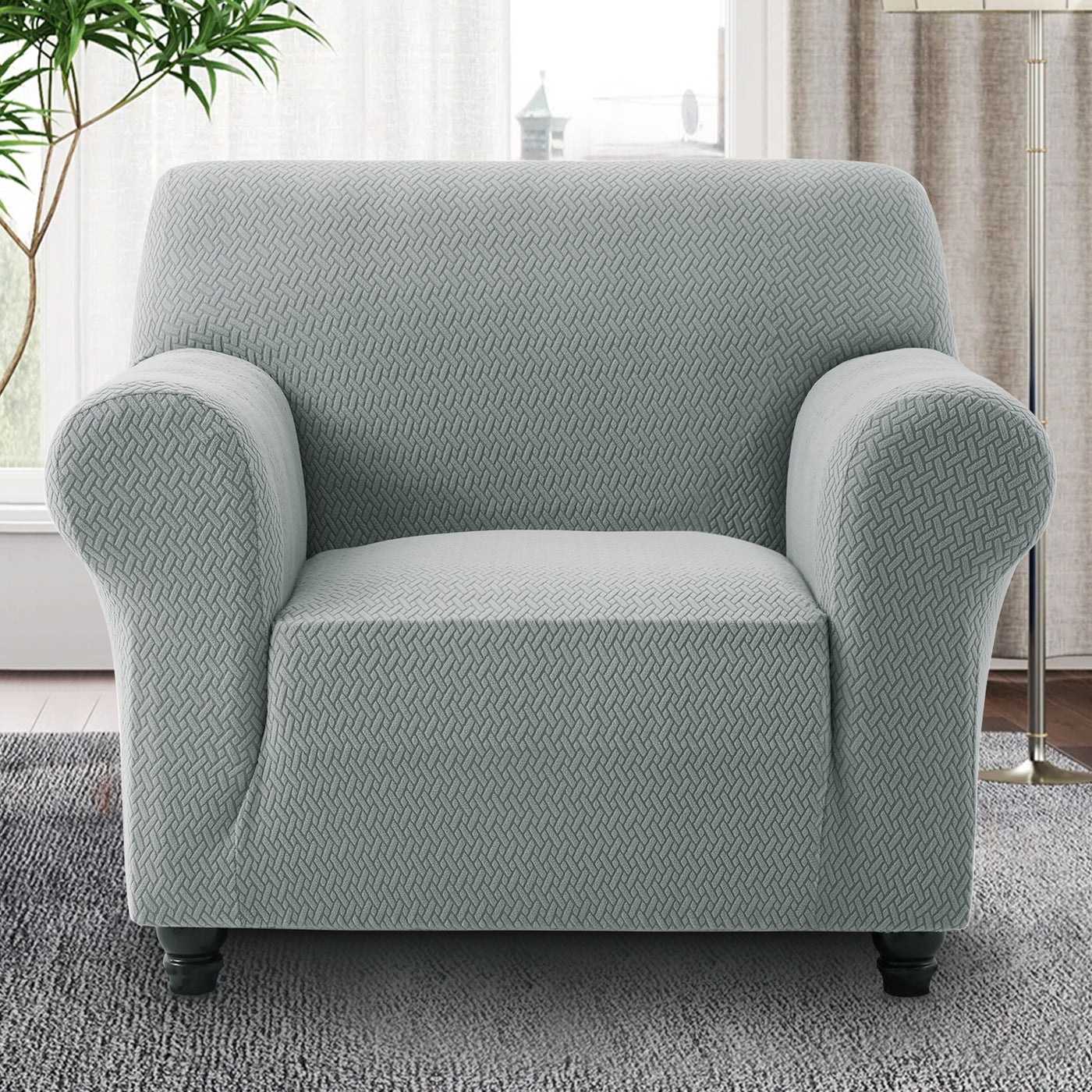 Grey Stretch Sofa Covers