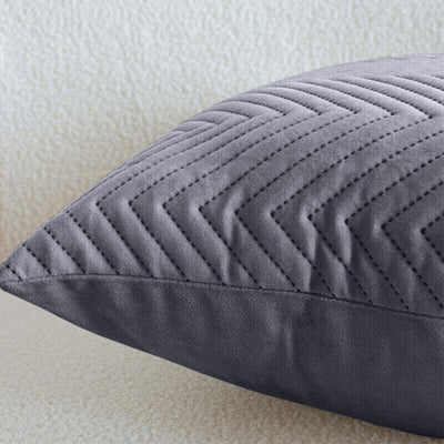 Quilted Embossed Wave Striped Cushion Covers