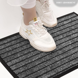 Heavy Duty Rubber Door Mats Dirt Trapper Non Slip Washable Grey