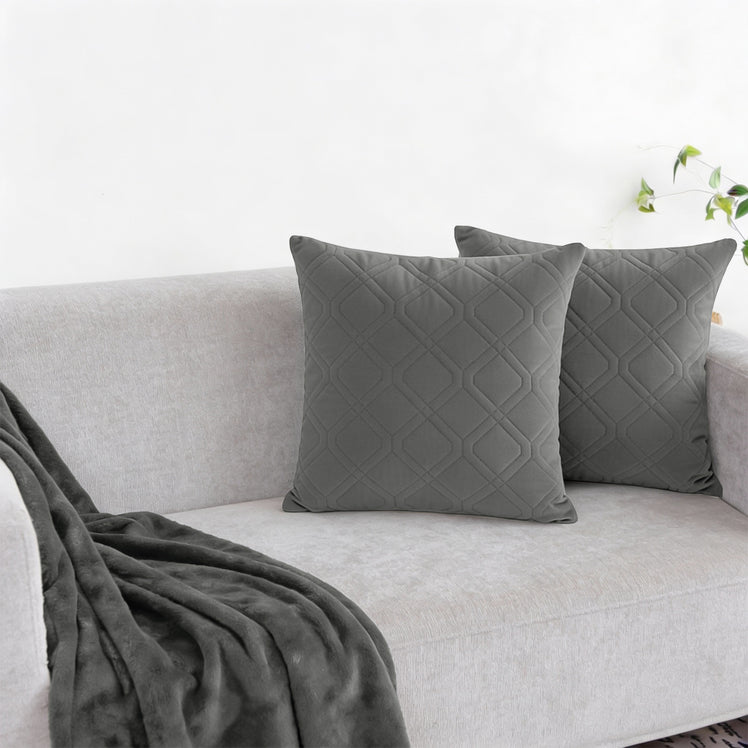Velvet Embossed Cushion Covers Diamond