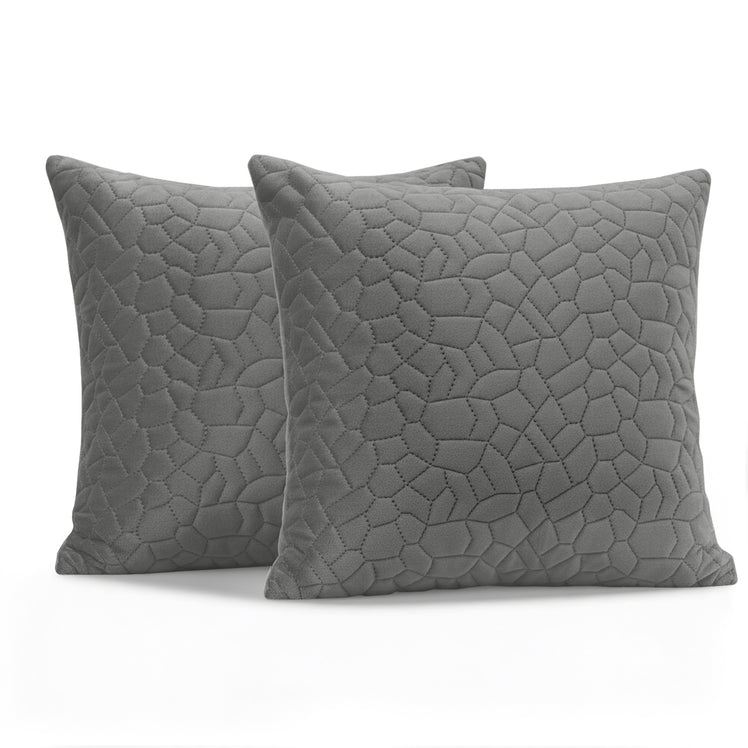 Velvet Embossed Pattern Cushion Covers Pebbles