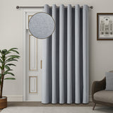 Blackout Linen Curtains, Eyelet Design - Thick & Heavy