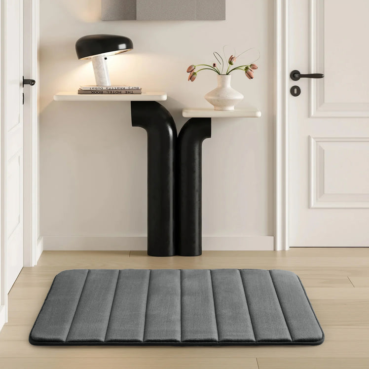 Memory Foam Bath Mat Grey