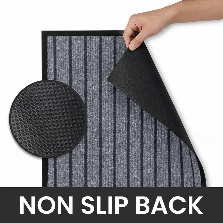 Non-Slip Rubber Door Mat – Washable Indoor & Outdoor Mat