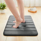 Memory Foam Bath Mat Grey