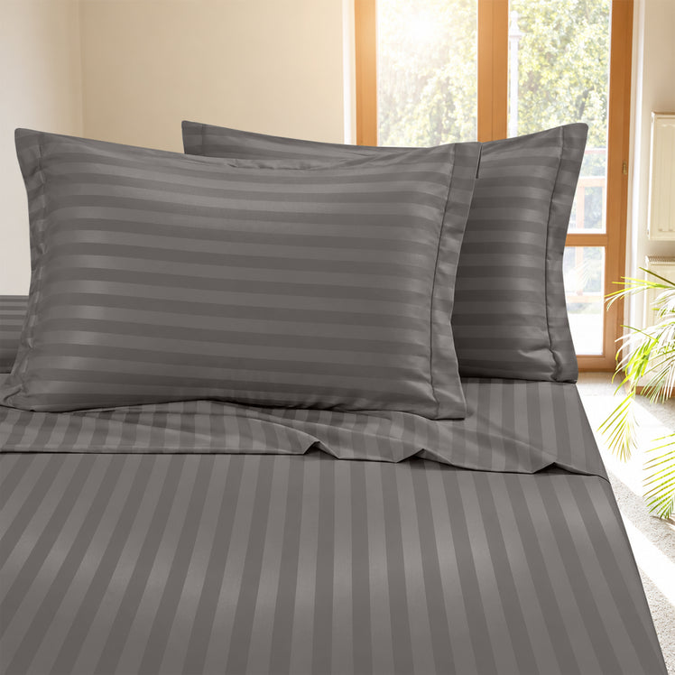 Dobby Stripe Fitted Sheet 40CM