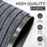 Heavy Duty Rubber Grey Door Mat