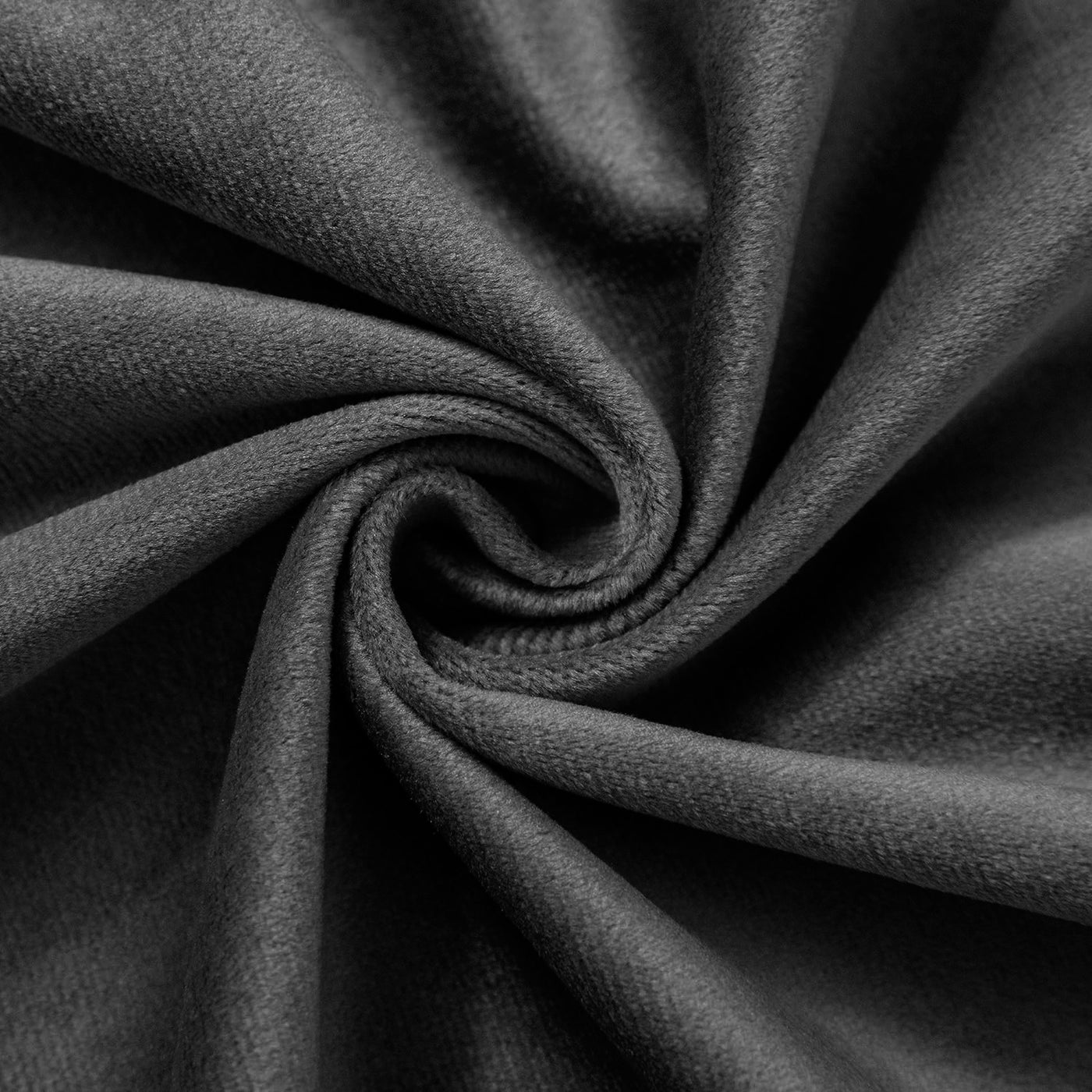 Grey Velvet Eyelet Curtains