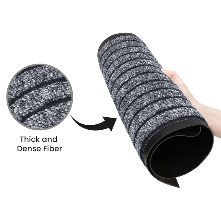 Non-Slip Rubber Door Mat – Washable Indoor & Outdoor Mat